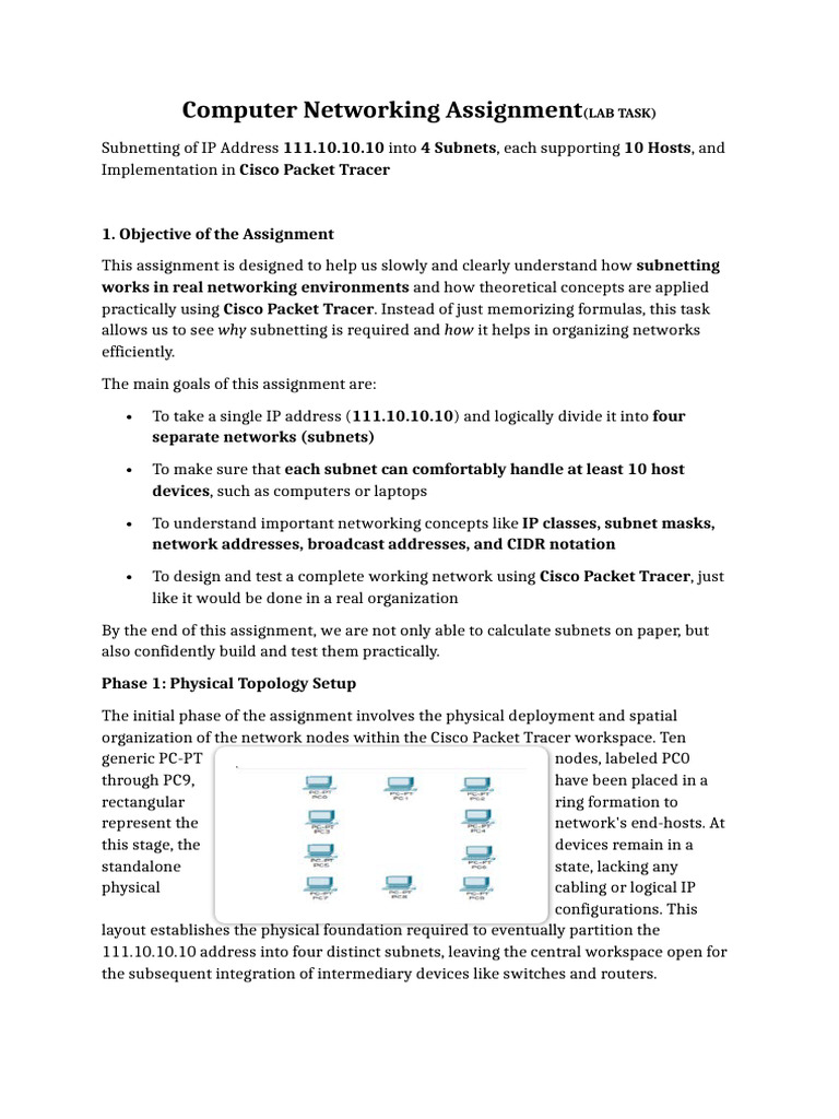 Networking Documentation Faizan Mirza | PDF | Ip Address | Router ...