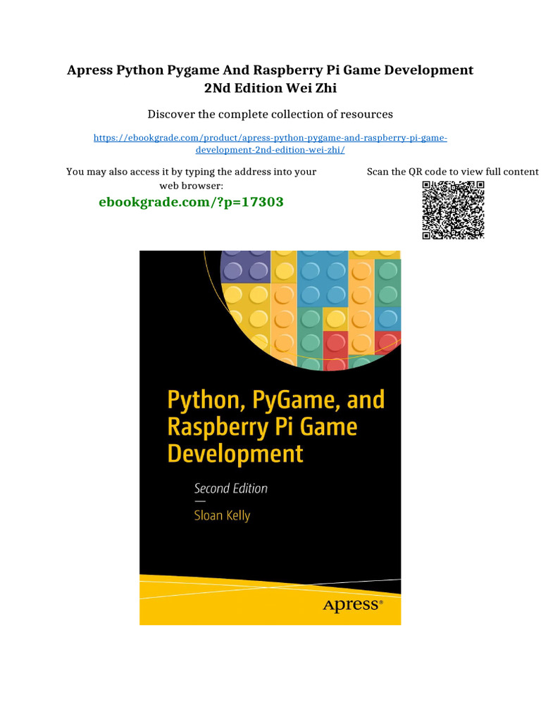 Apress Python PyGame and Raspberry Pi Game Development 2nd Edition Wei ...