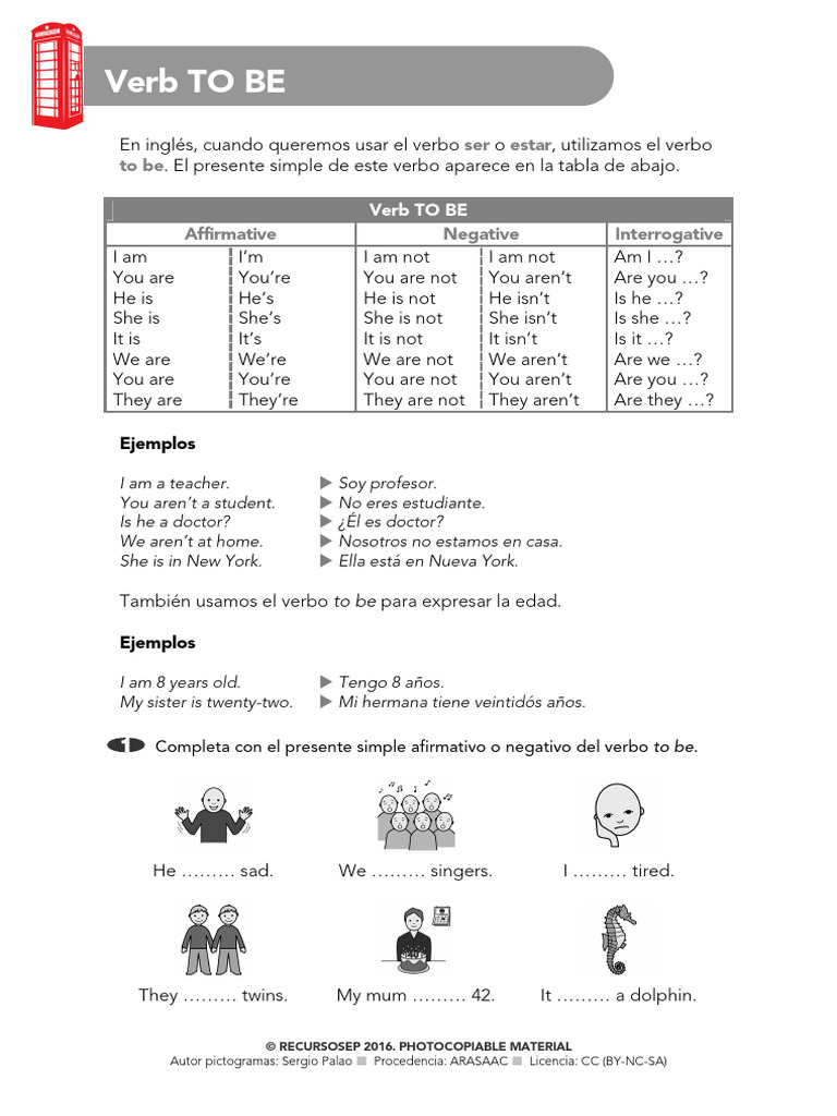 1 Verb To Be1 | PDF | Música grabada | Grabación de sonido