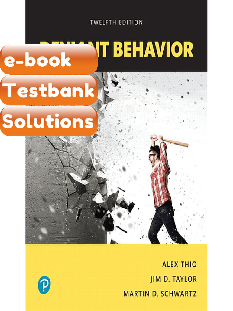 Testbank - Deviant Behavior 12th Edition Alex C Thio | PDF ...