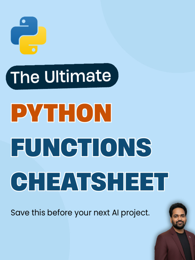 Python Functions CheatSheet 1766866648 | PDF | Boolean Data Type ...