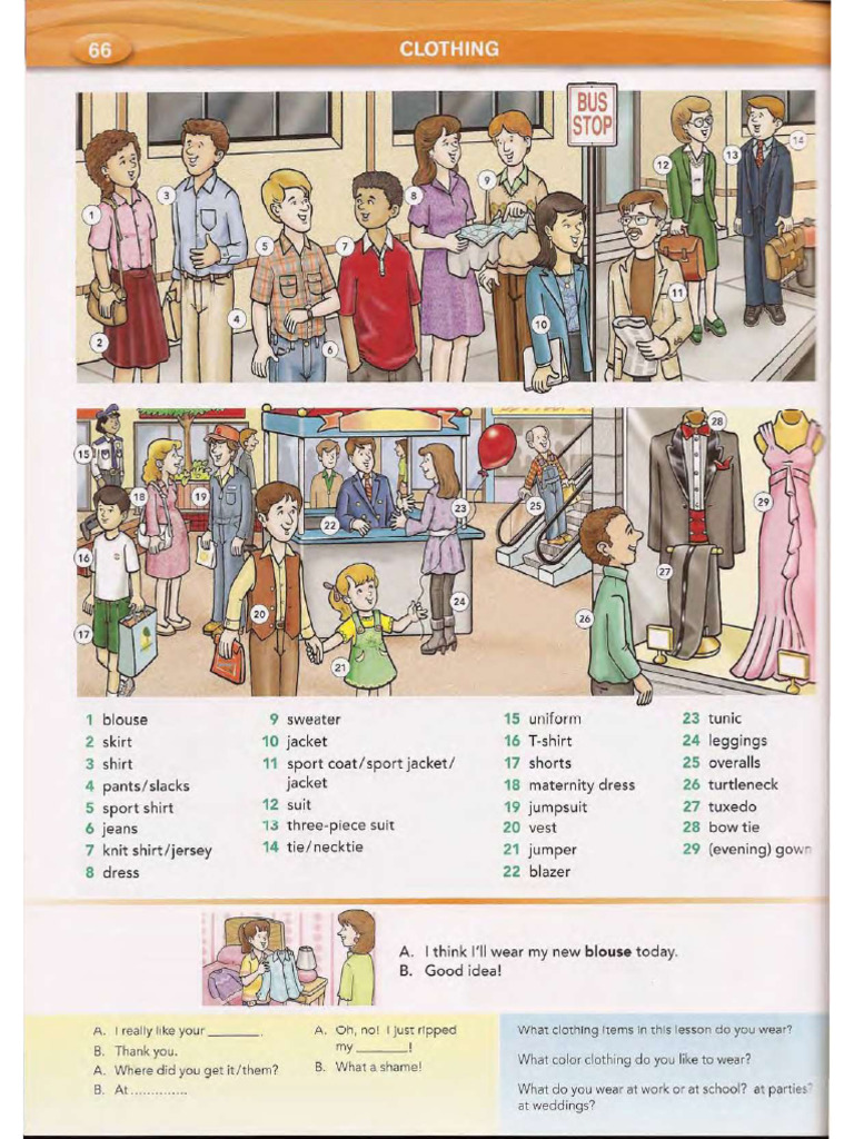 Clothing Extra Vocabulary | PDF