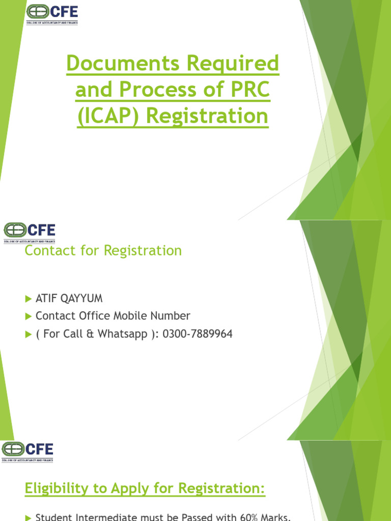 ICAP Registartaion Process 29 01 2026 | PDF | Computing
