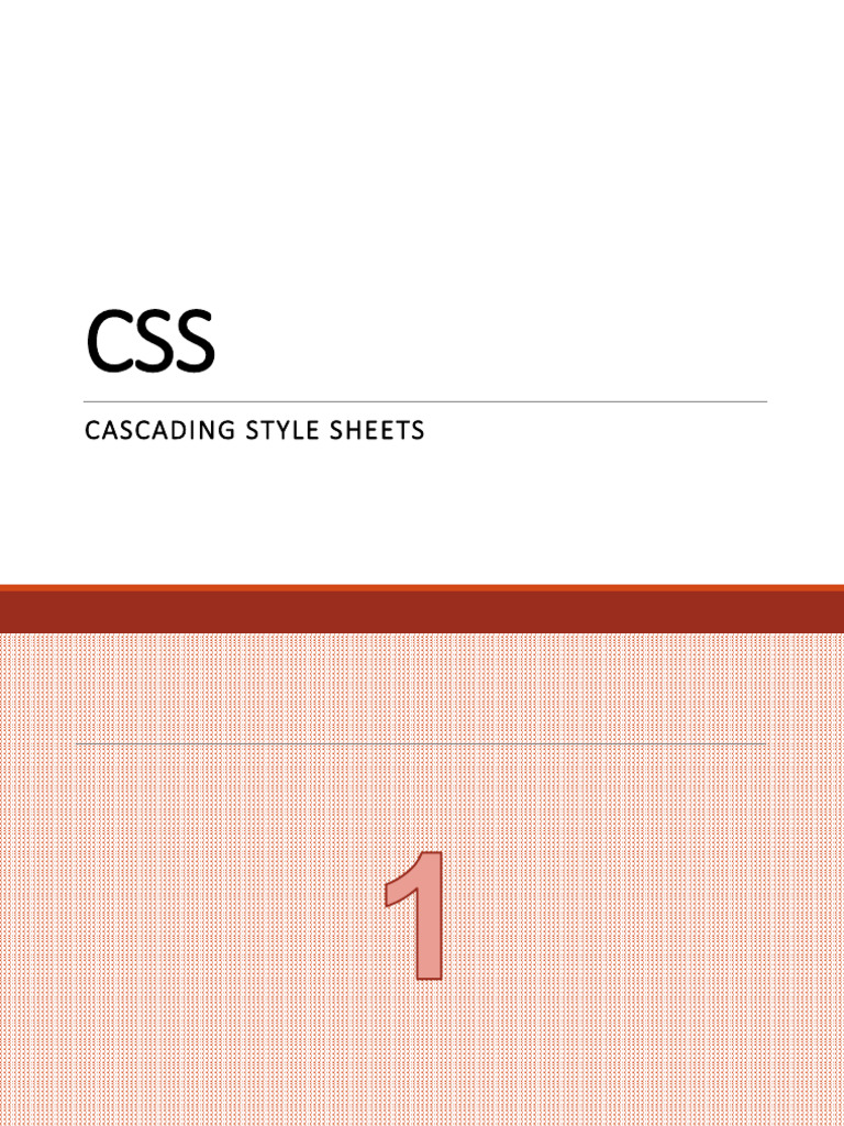 CSS Basics01 02 03 2024 - EN | PDF