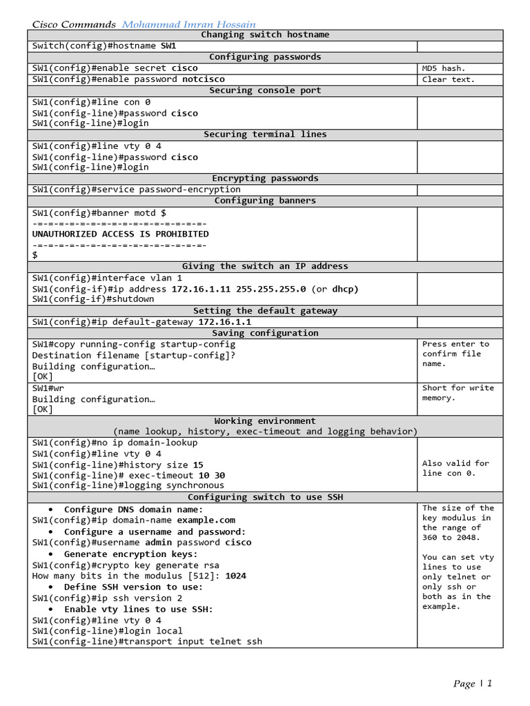 ?Mastering_Cisco_Configuration_–_One_Command_at_a_Time!? | PDF