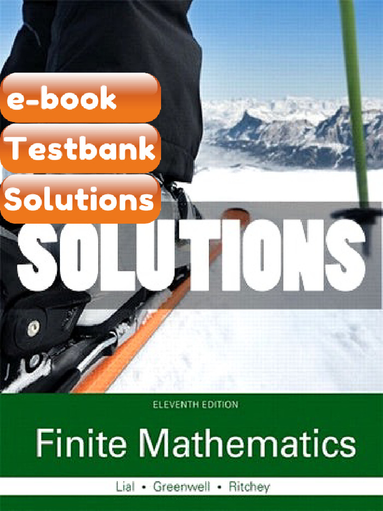 Testbank - Finite Mathematics 11th Ed Lial | PDF | Subscription ...