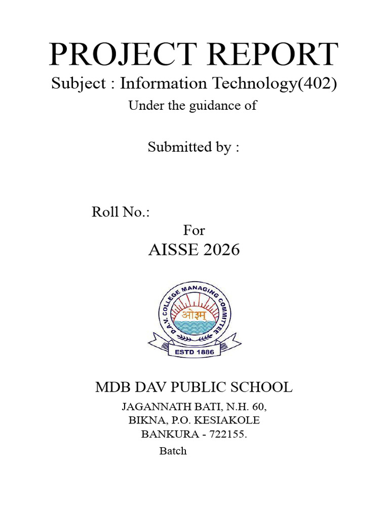 DEBRAJ Project Report X IT 2026-1 | PDF | Button (Computing) | Databases