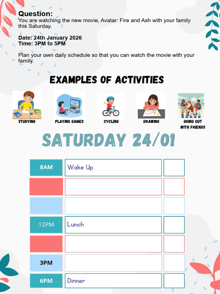 Daily Schedule | PDF