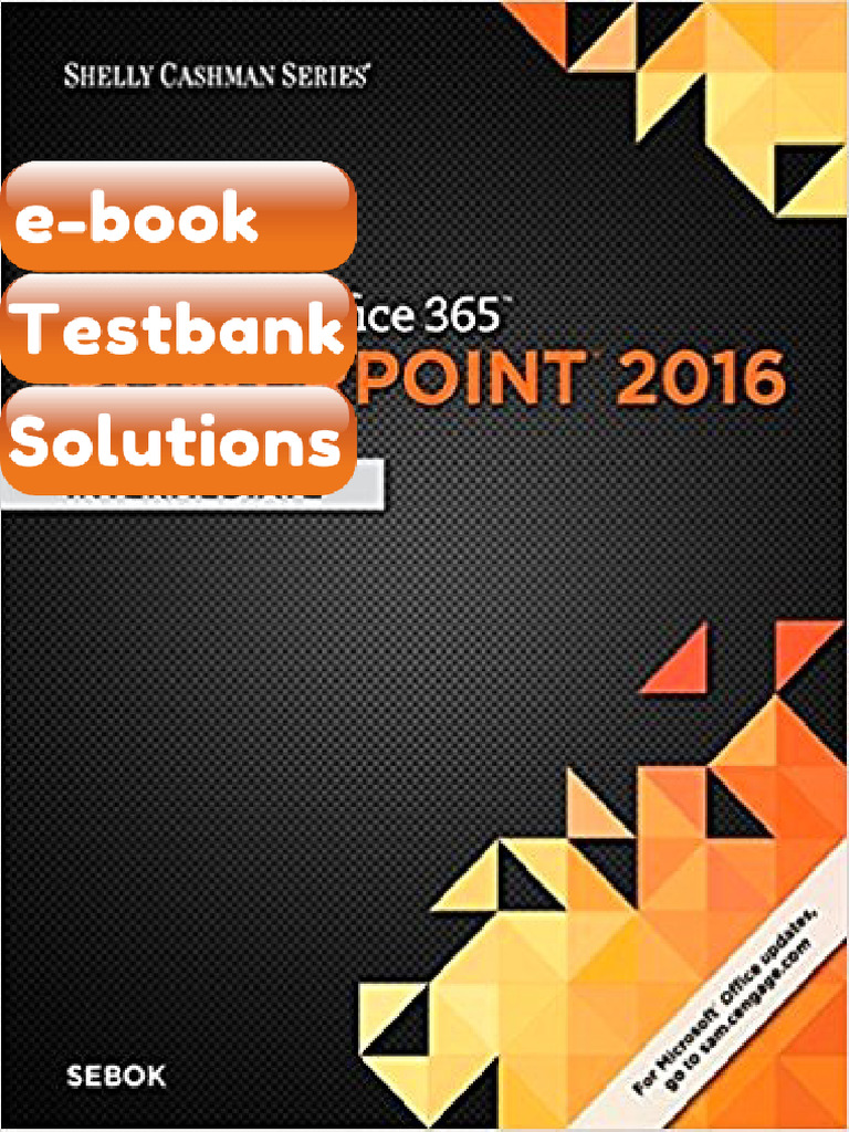 Ebook & Testbank Microsoft Office 365 PowerPoint 2016 Intermediate 1st ...