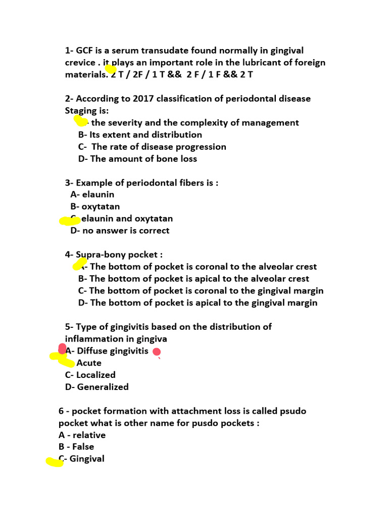 Perio | PDF | Periodontology | Dentistry Branches