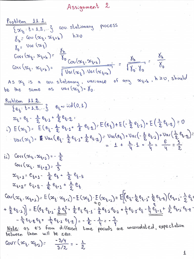 Assignment 2 Solutions | PDF