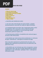 Regras Gerais do RP Rio Rise | PDF