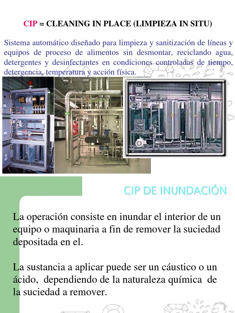 Sistemas CIP en la Industria Alimentaria | PDF | Detergente | Agua