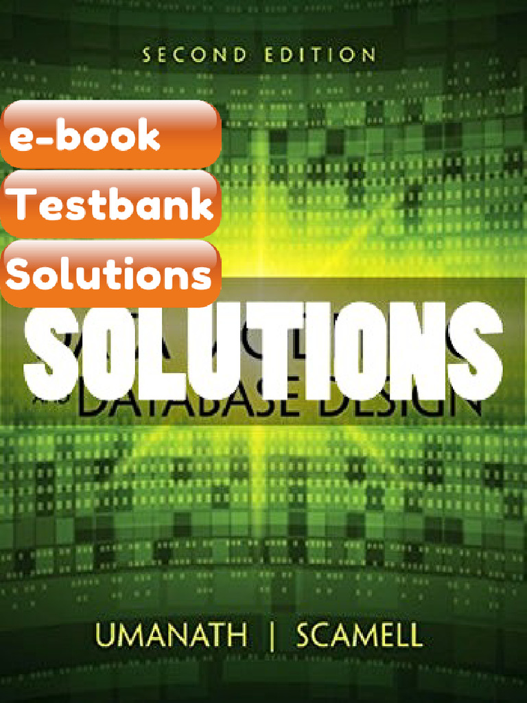 Ebook & Testbank Data Modeling and Database Design 2 Ed Umanath | PDF ...