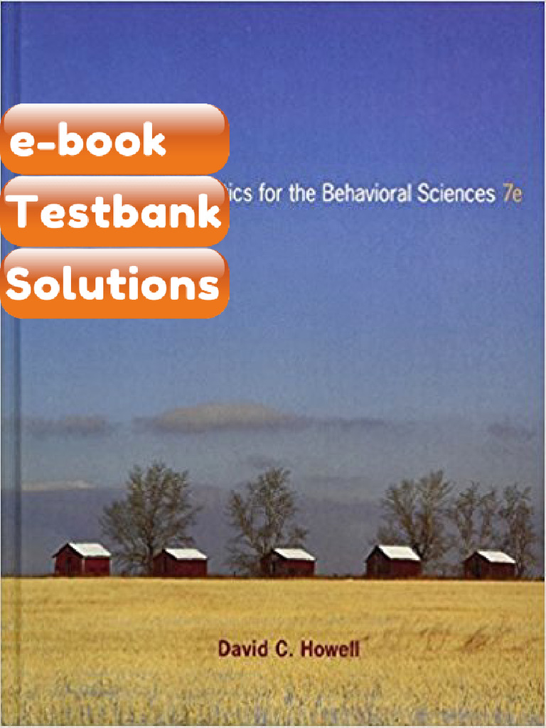 Ebook & Testbank Fundamental Statistics For The Behavioral Sciences 7th ...