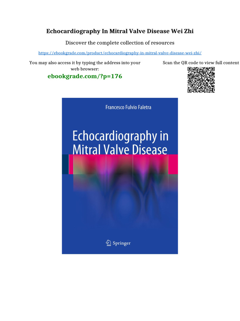 Echocardiography in Mitral Valve Disease Wei Zhi Full Access | PDF ...