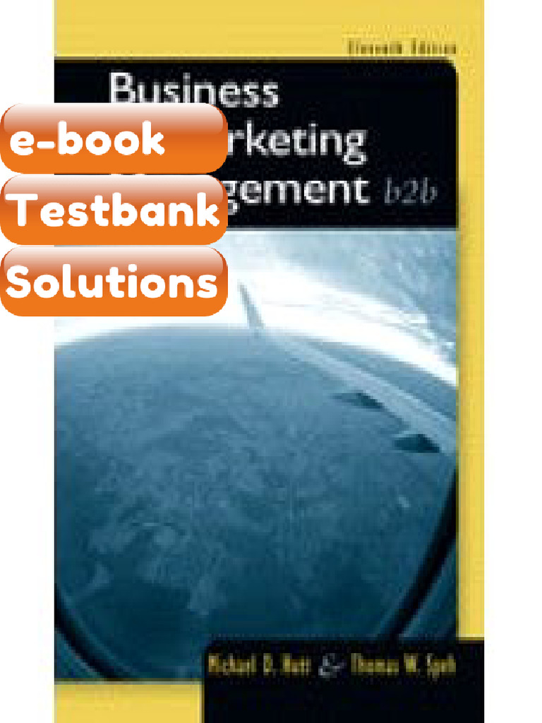 Testbank - Business Marketing Management B2B 11th Edition | PDF ...