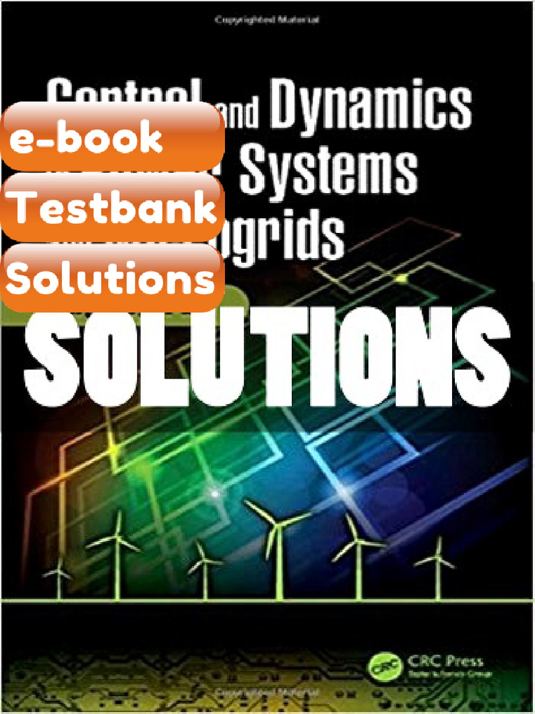 eBook & Testbank Control and Dynamics in Power Systems and Microgrids 1 ...