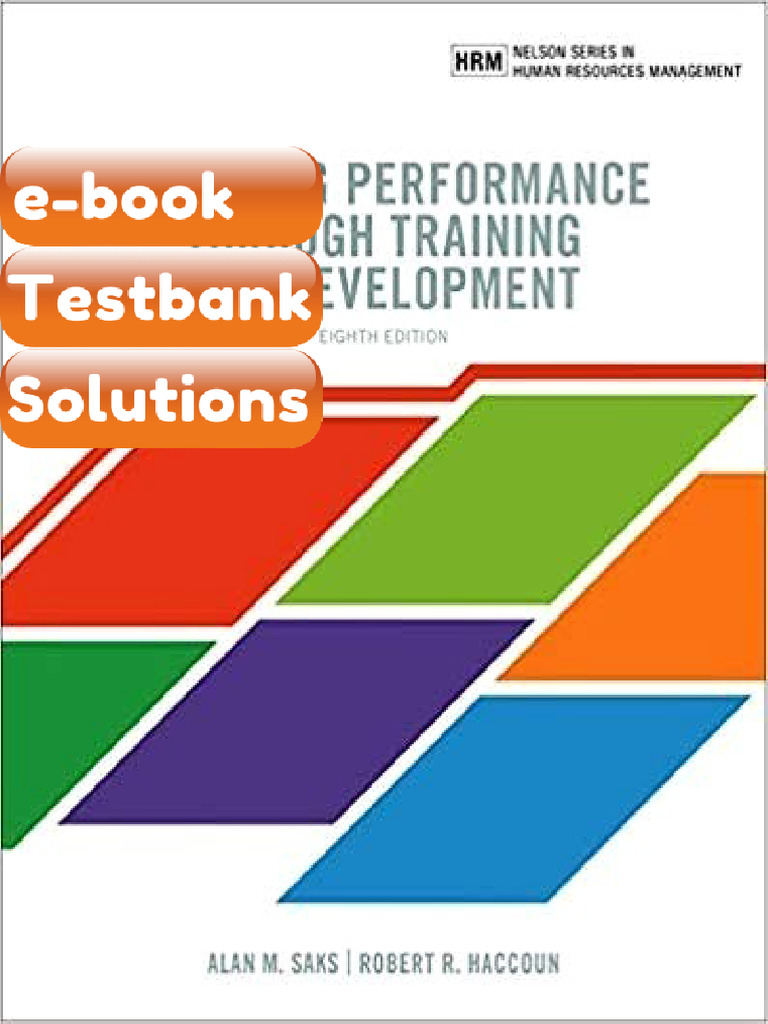Managing Performance Through Training and Development 8th Canadian ...