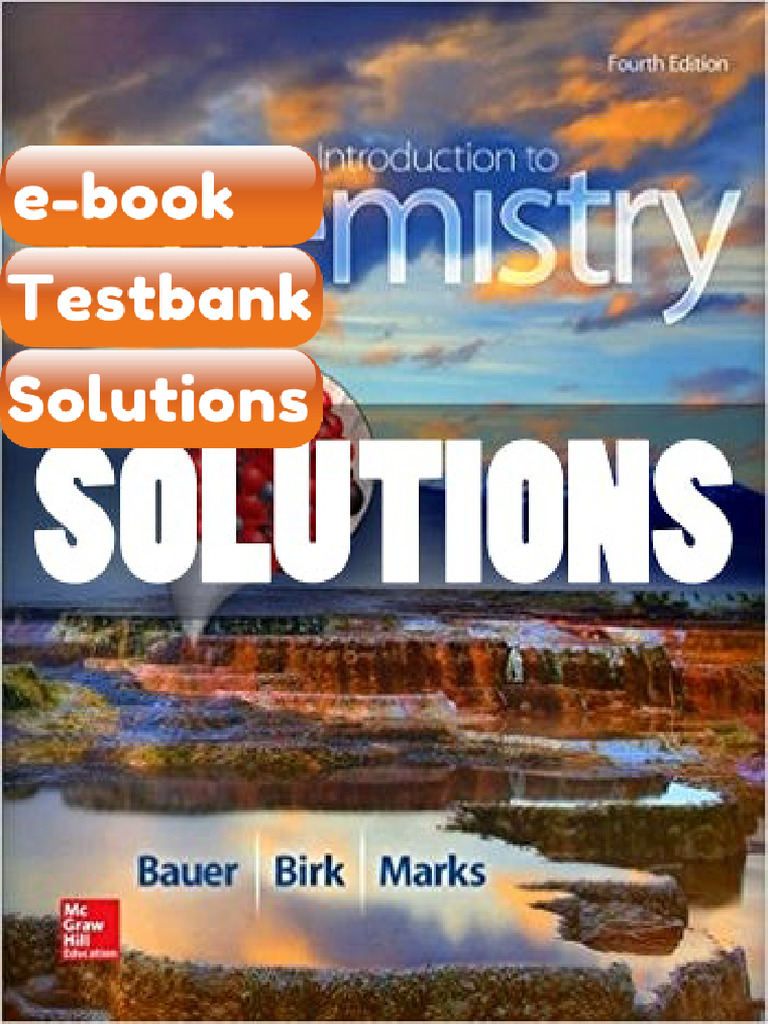 Testbank - Solutions Introduction to Chemistry 4 Ed Bauer | PDF ...