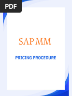 SAP MM Pricing Procedure Guide | PDF | Pricing | Computing