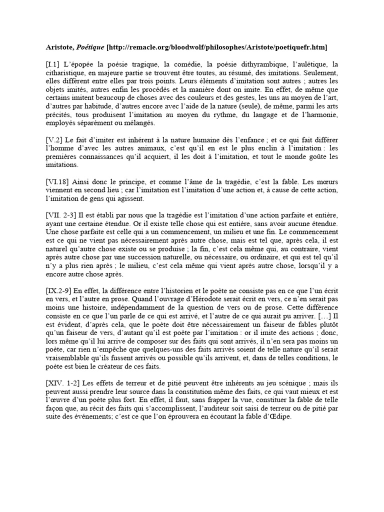 Exemplier | PDF | Poétique (Aristote)