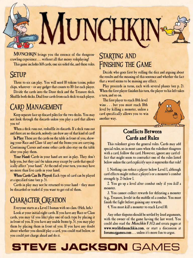 Munchkin Rules en | PDF