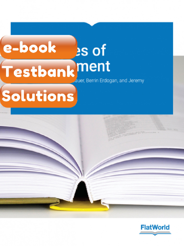eBook & Testbank Principles of Management Version 20 1st Edition by ...