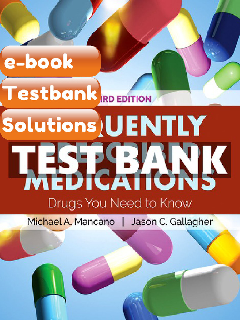 Ebook & Testbank Frequently Prescribed Medications 3rd Edition Mancano ...