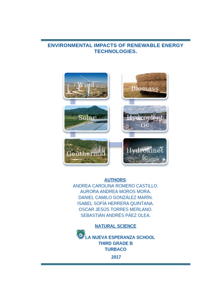 impacts of renewable energy paper 2017 | PDF | Wind Power | Renewable ...