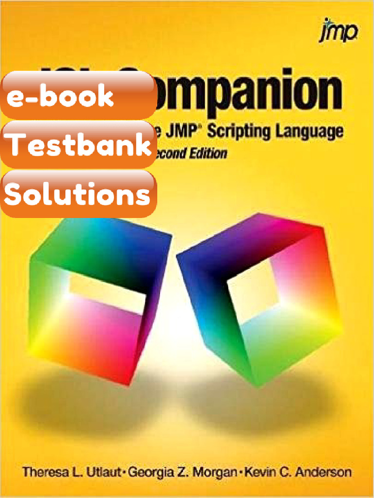 Testbank - JSL Companion Applications of The JMP Scripting Language ...
