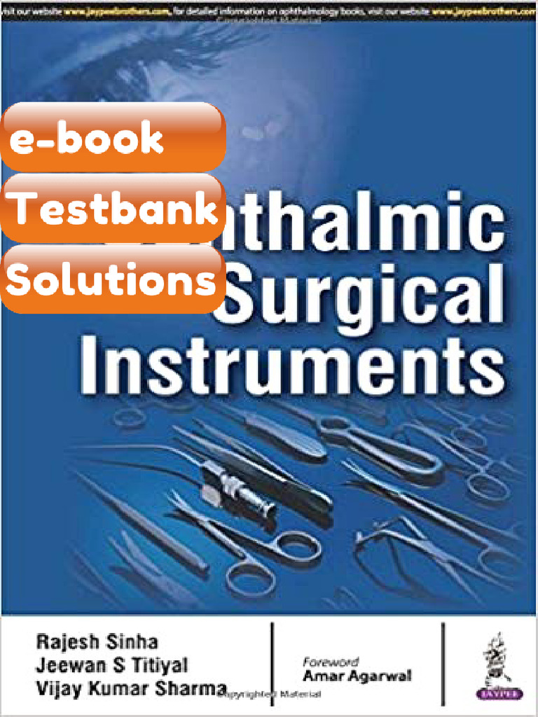 Testbank - Ophthalmic Surgical Instruments by Rajesh Sinha Jeewan S ...