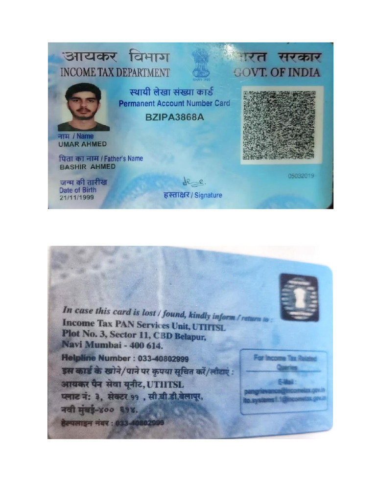 Pan Card PDF | PDF