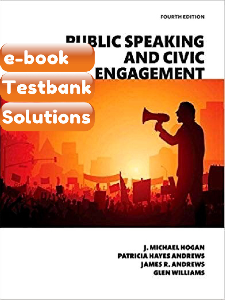 eBook &amp; Testbank Public Speaking and Civic Engagement 4th Edition | PDF ...