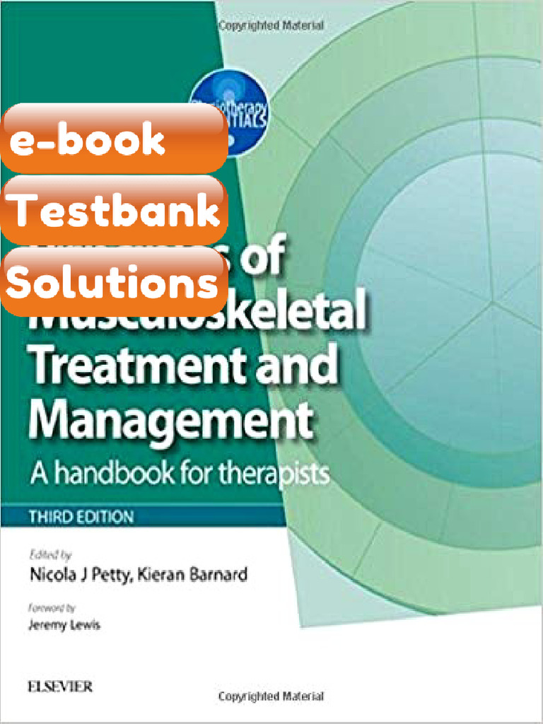 Principles of Musculoskeletal Treatment and Management 3rd Edition by ...