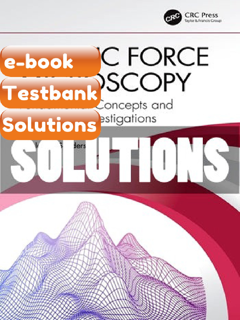 Ebook & Testbank Atomic Force Microscopy 1 Ed Sanders | PDF ...