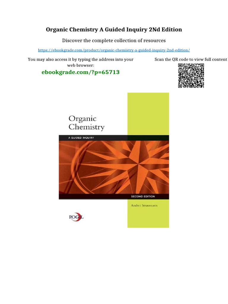 Organic Chemistry A Guided Inquiry 2nd Edition Ready To Read | PDF ...