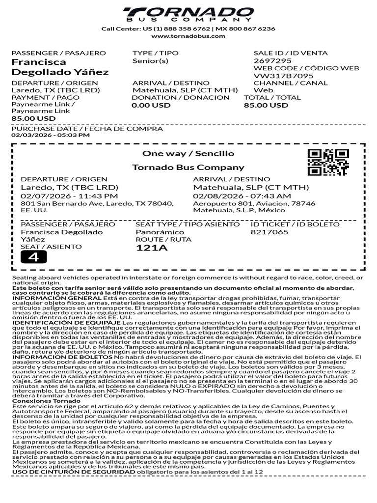 Boleto | PDF | Pasajero | Transporte
