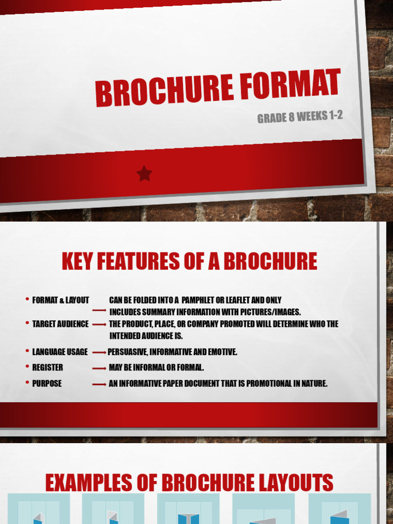 Grade 8 Brochure Weeks 1 2 | PDF