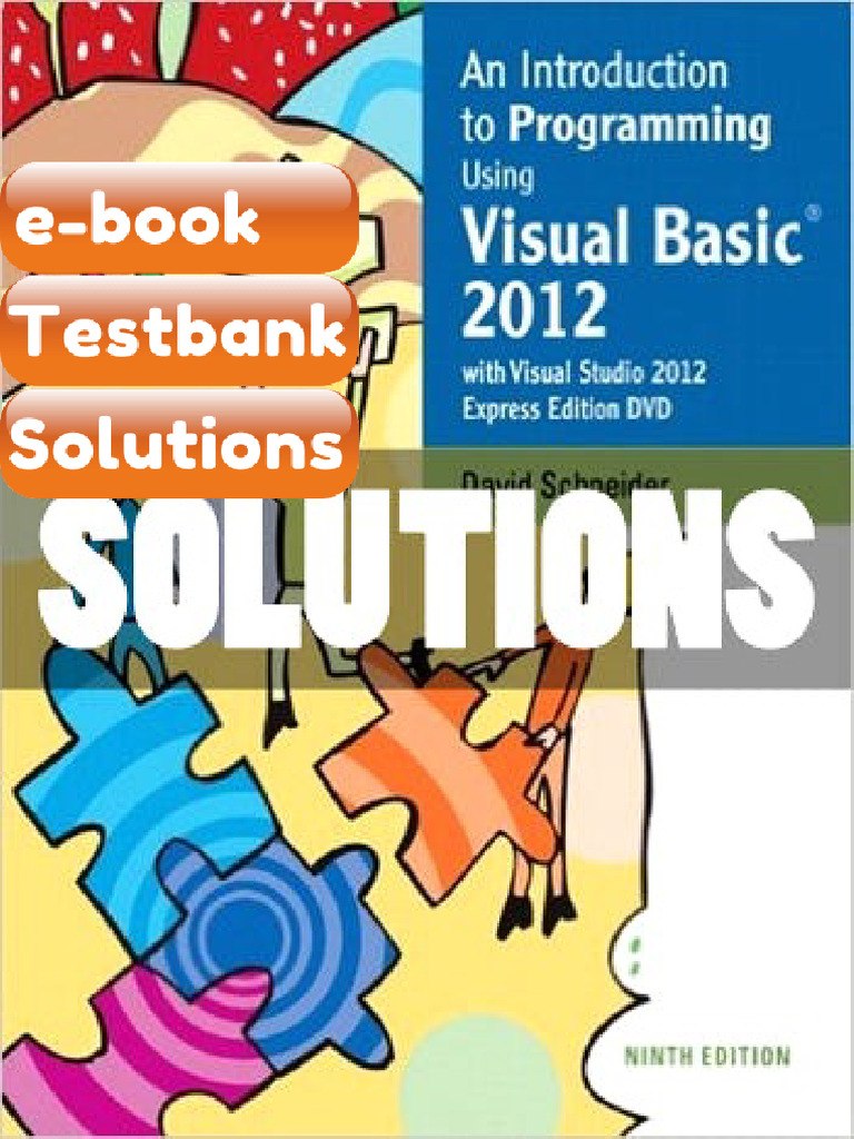 Ebook & Testbank An Introduction To Programming Using Visual Basic 2012 ...