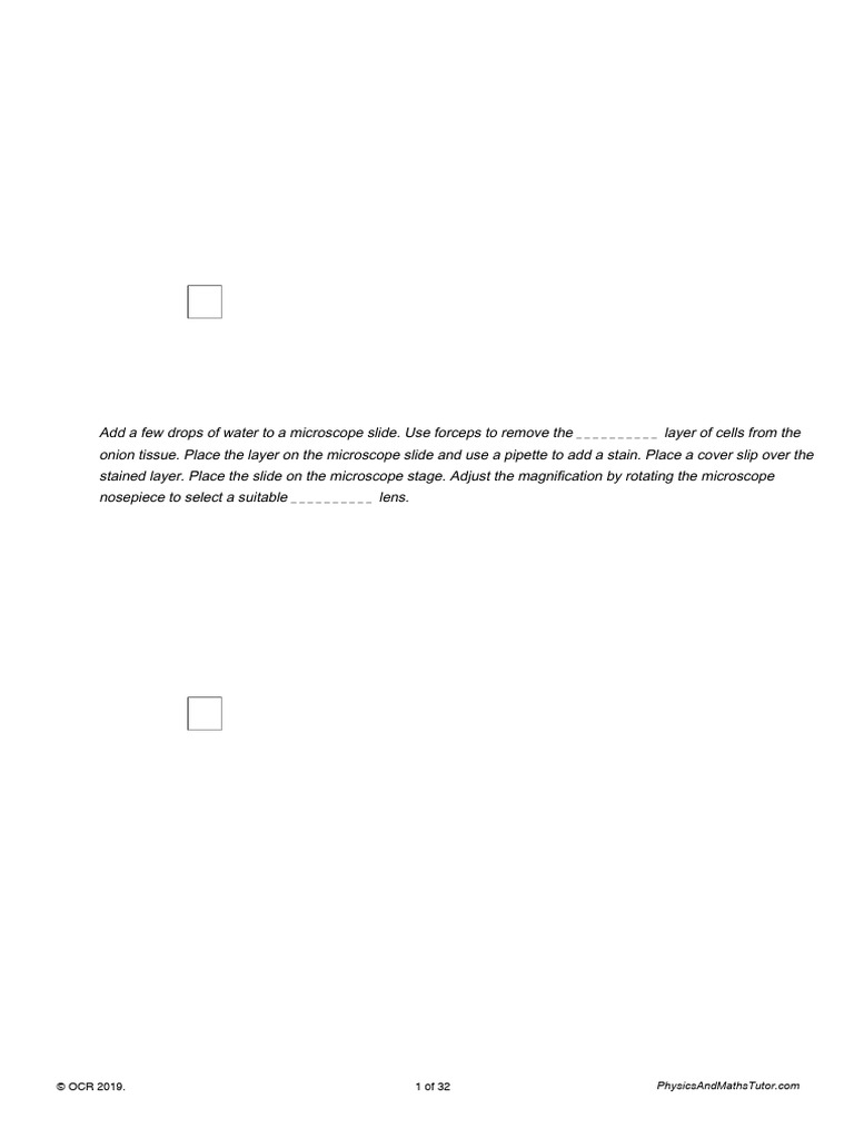 2.1.1 Cells and Microscopy (MC) | PDF | Microscope | Cell (Biology)
