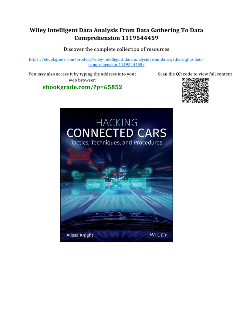 Wiley Intelligent Data Analysis From Data Gathering to Data ...