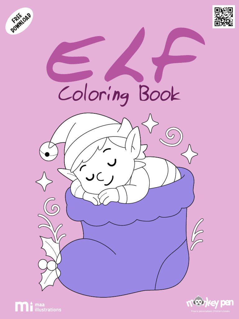 Elf Coloring Book PDF | PDF