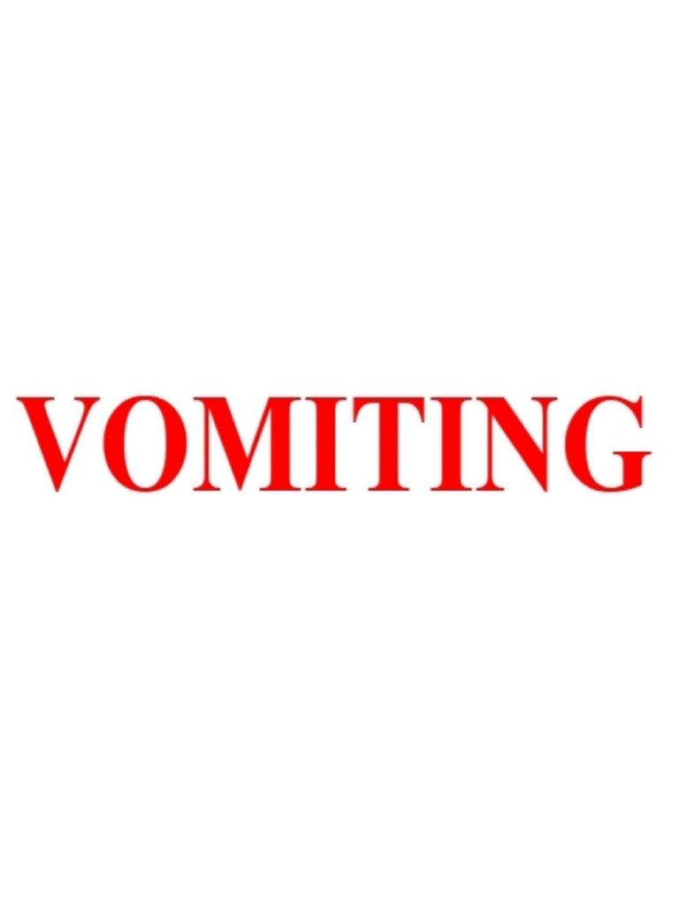 Vomiting | PDF