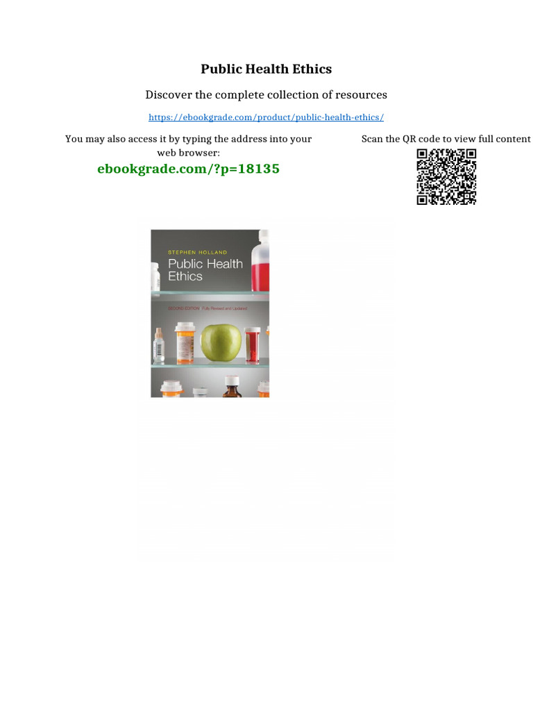 Public Health Ethics PDF Version | PDF | Intellectual Property | Property