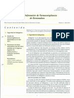 Boletín Farmacovigilancia Extremadura abril 2012 DABIGATRAN