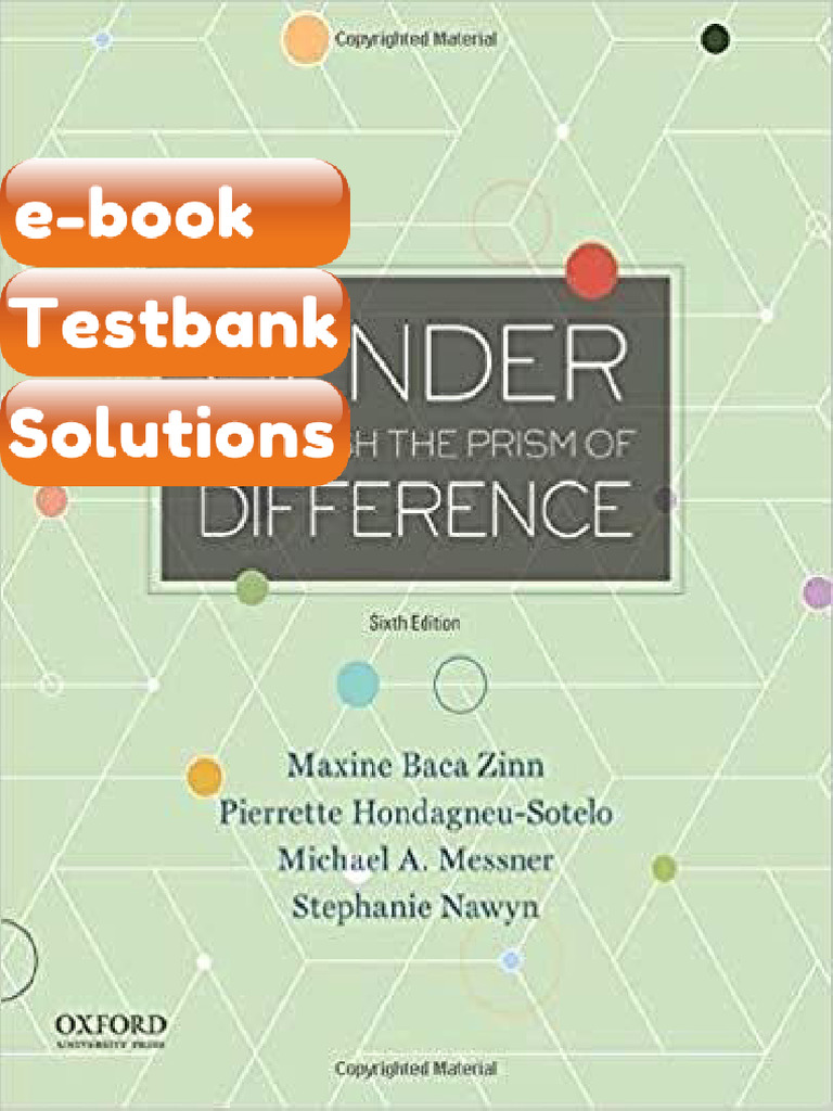 Testbank - Gender Through The Prism of Difference 6th Edition | PDF ...