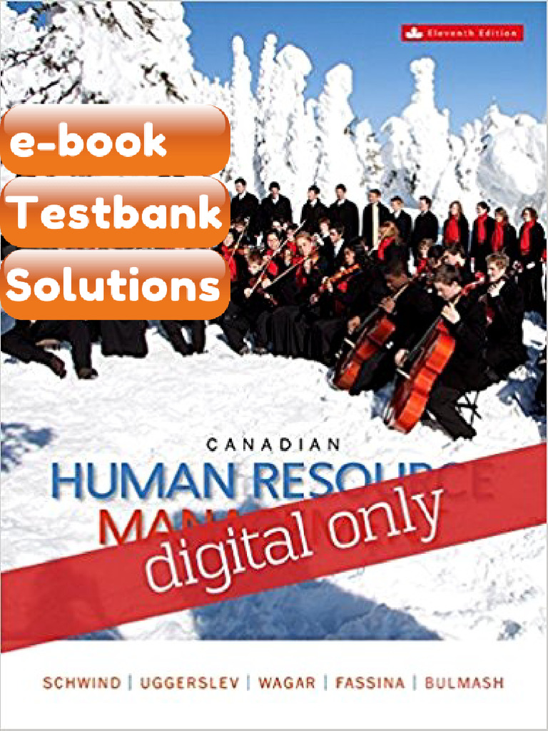 Ebook & Testbank Human Resource Management Canadian 11th Edition by ...
