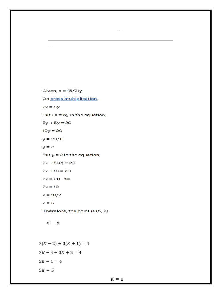 Chapter 4 - Linear Equations Solutions | PDF