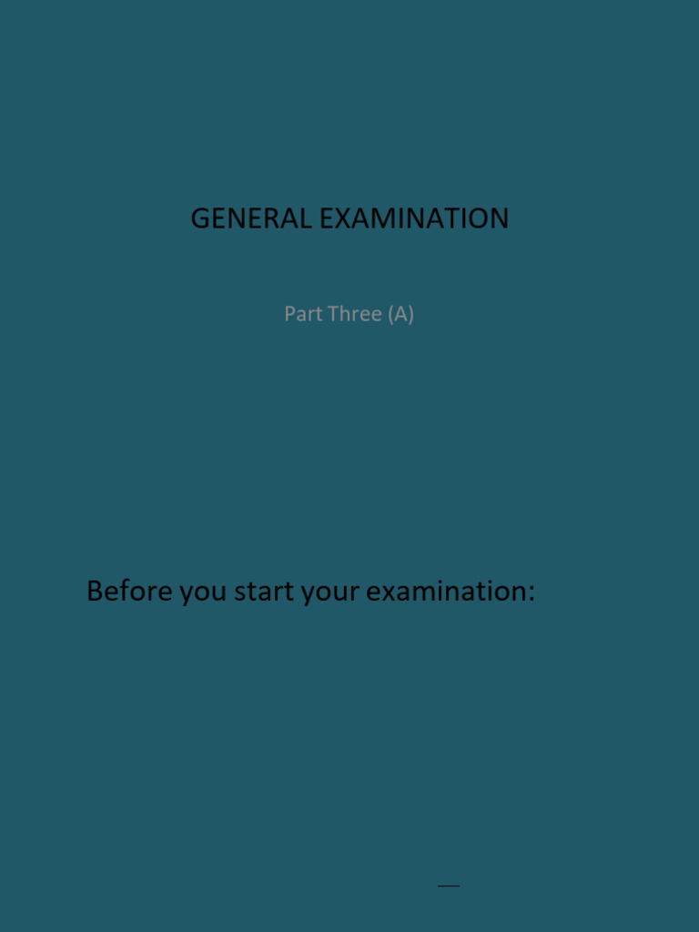 General Examination Upper Limb | PDF | Edema | Finger